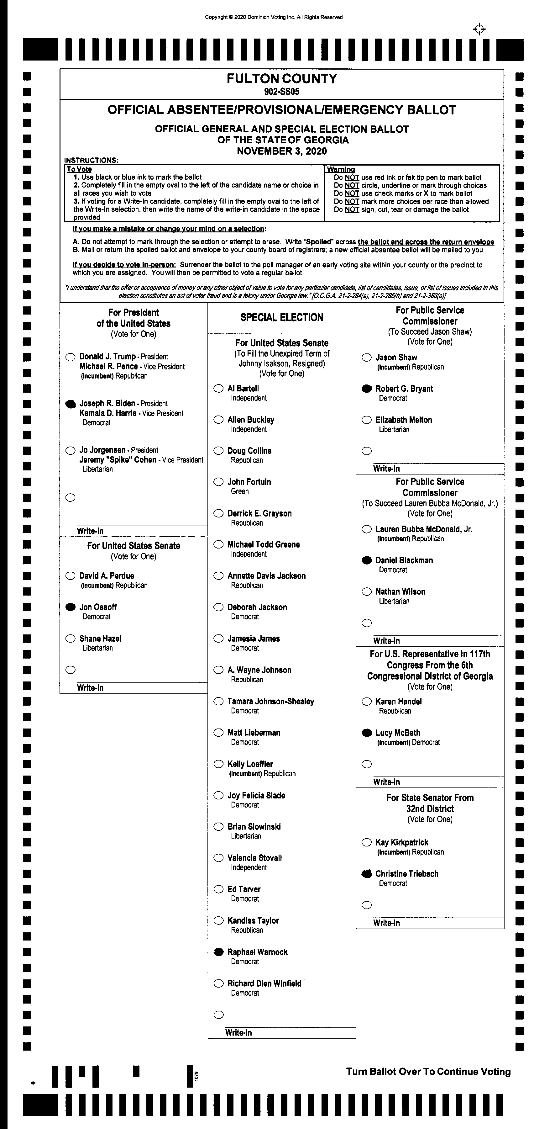 Doubled Ballot